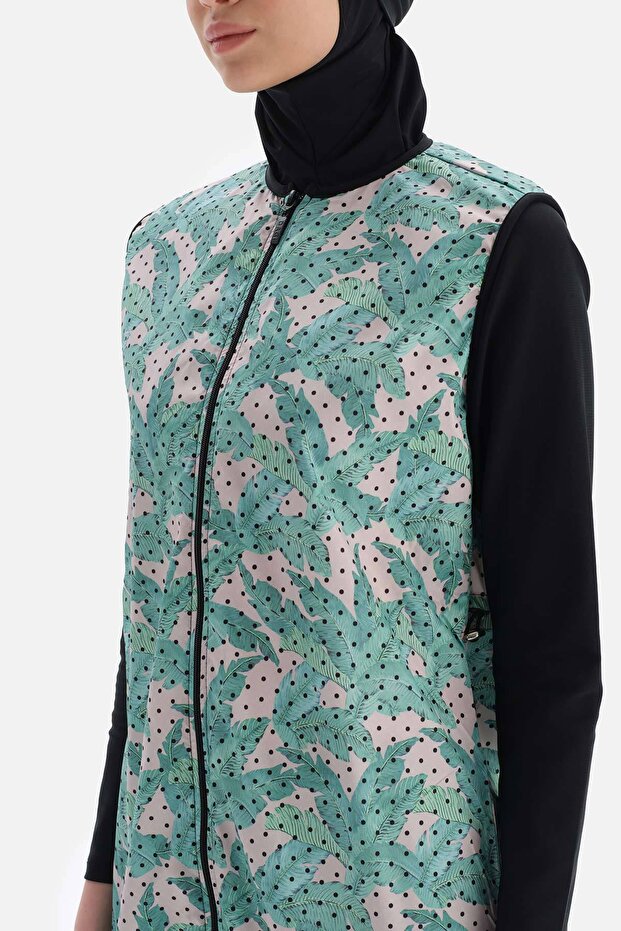 Siyah Tesettür Mayo - 3