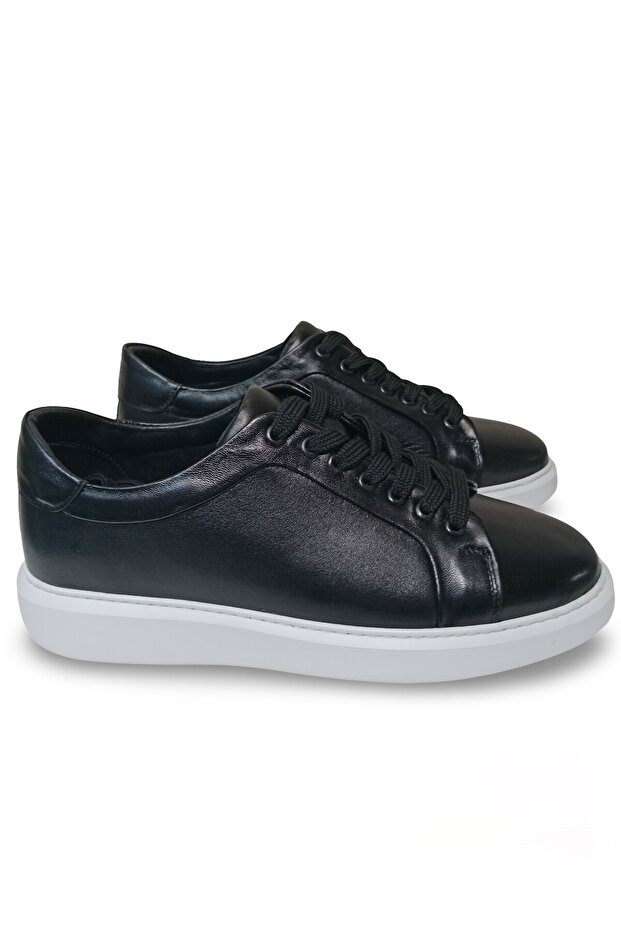 Genuine Leather Men's Black Shoes