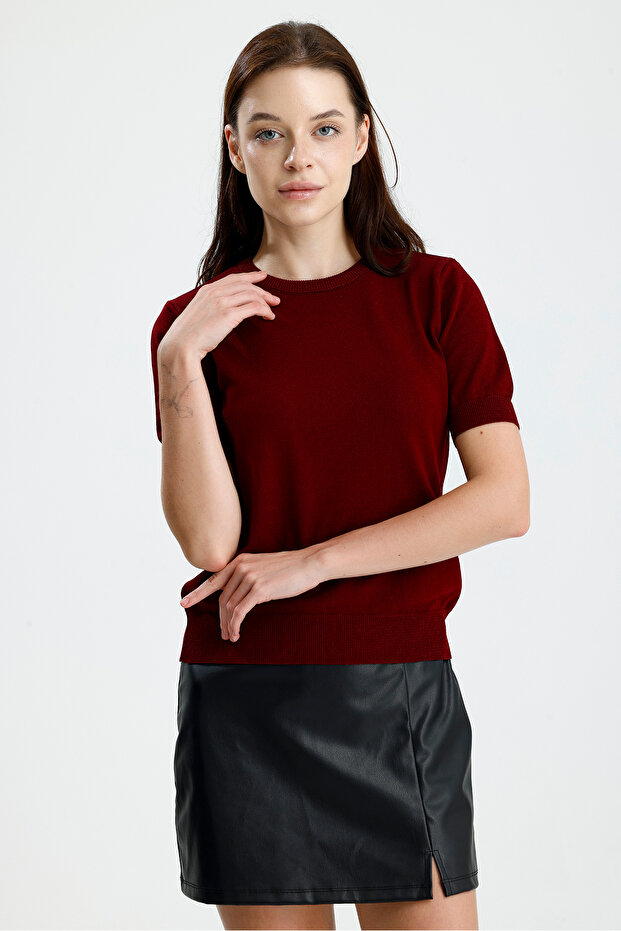Kısa Kol Kadın Triko - 2