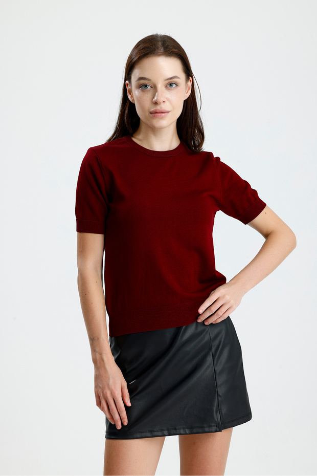 Kısa Kol Kadın Triko - 7