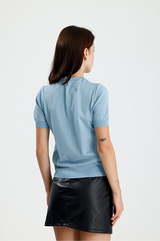 Kısa Kol Kadın Triko - 4