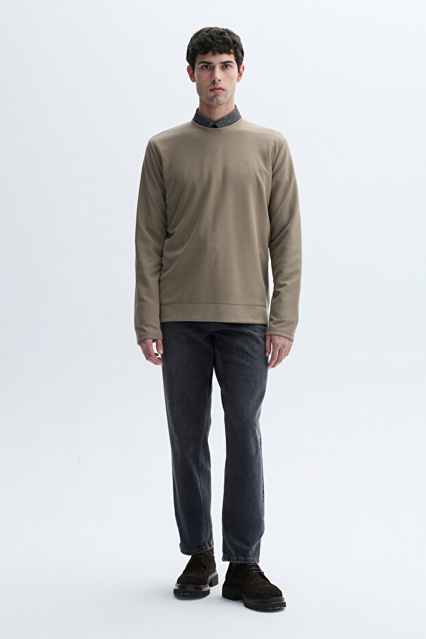 BİSİKLET YAKA SWEATSHIRT - 4