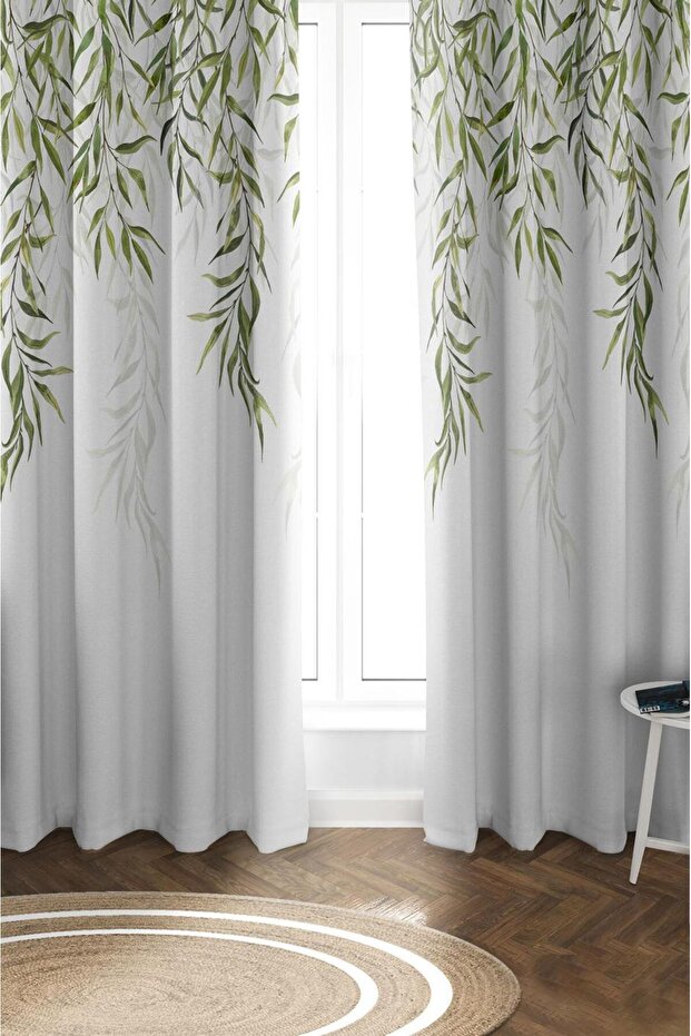 Shiny Satin Micro Fabric Double Wing Background Curtain Set Prd0021