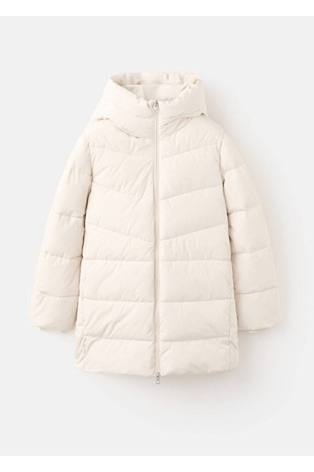 Kapüşonlu kapitone anorak - 3