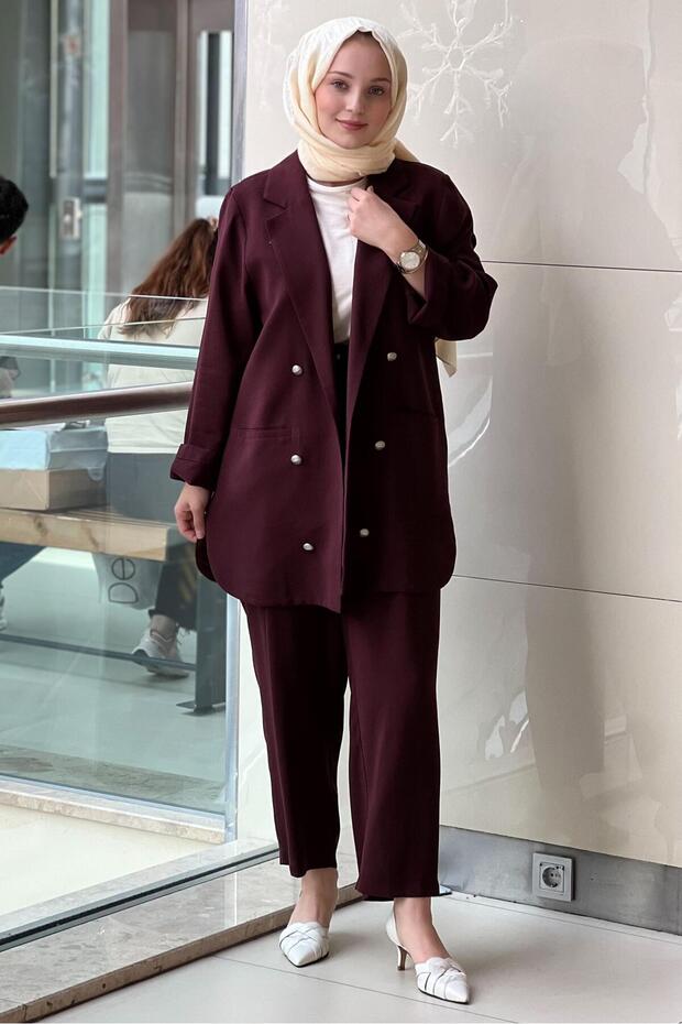 Tığ Triko Basic Cekert Pantolonlu Takım - 2