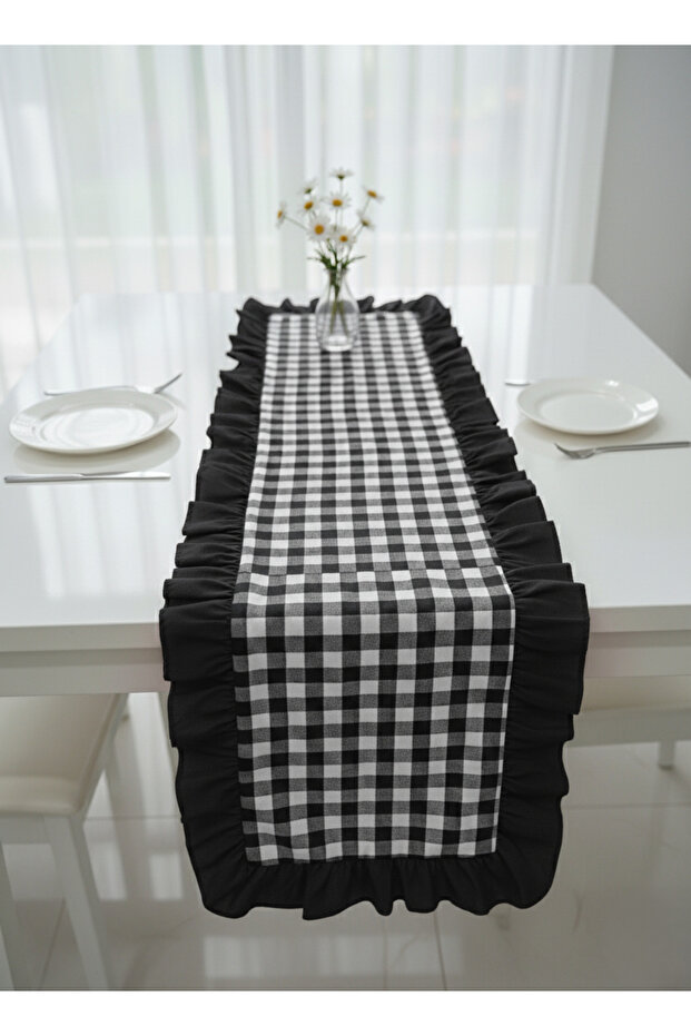 Ruffle Detailed Pötikare Runner 40X110 cm