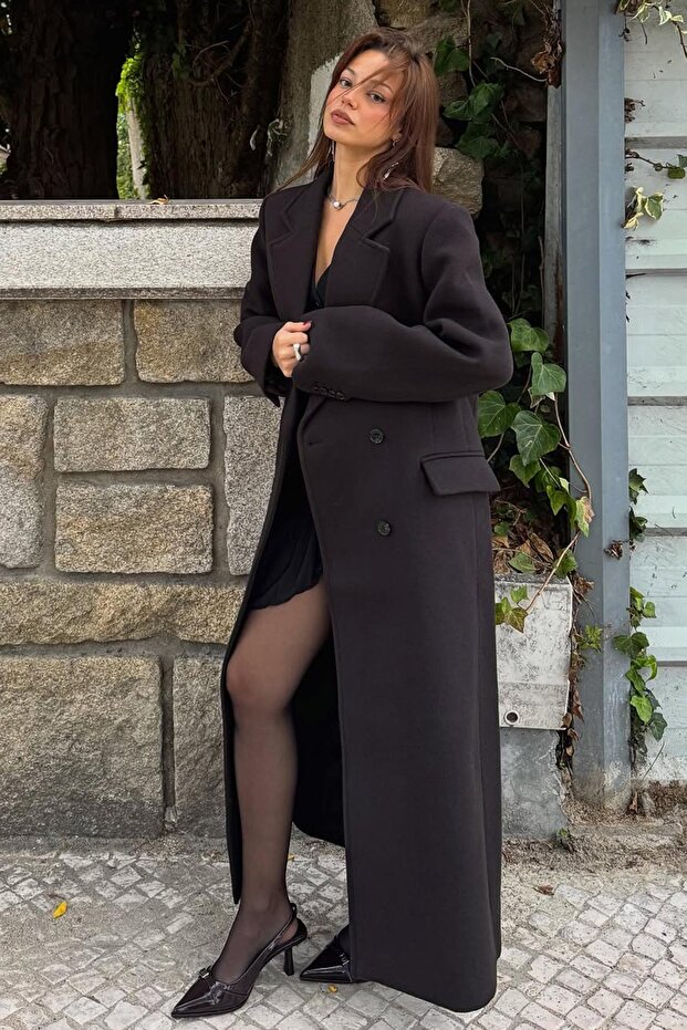 Oversize kumaş kaban - 4