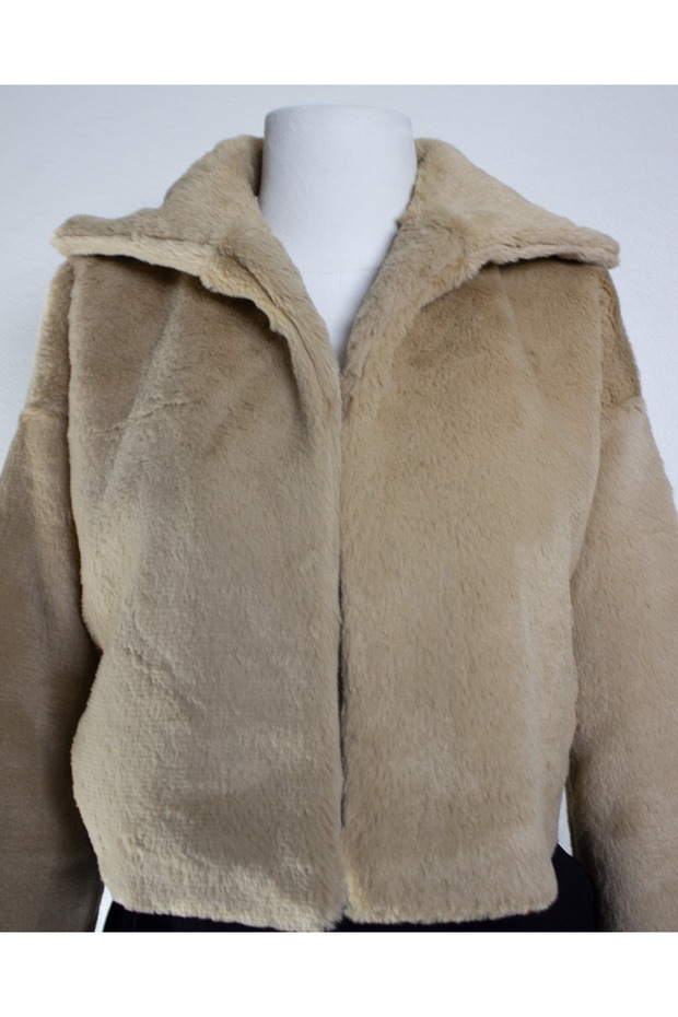 Crop Kürk Mont Camel - 5