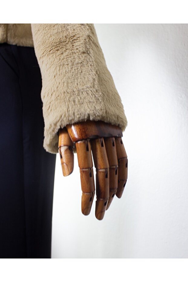 Crop Kürk Mont Camel - 6