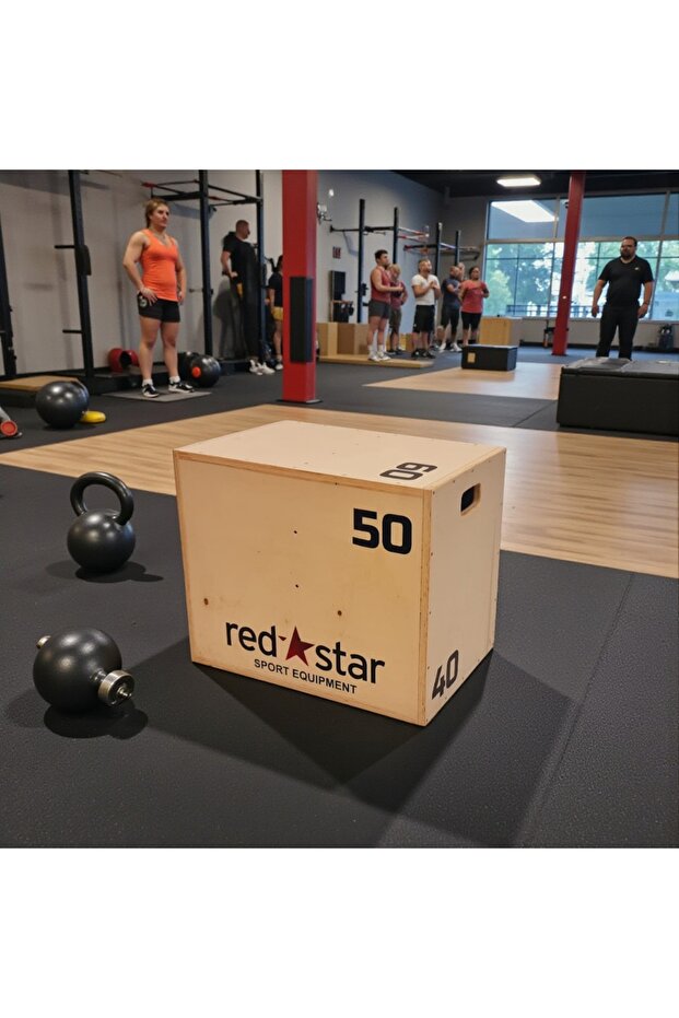 assa spor Plyometrik Ahşap Zıplama Kutusu 40x50x60 cm – Montajlı Gönderim