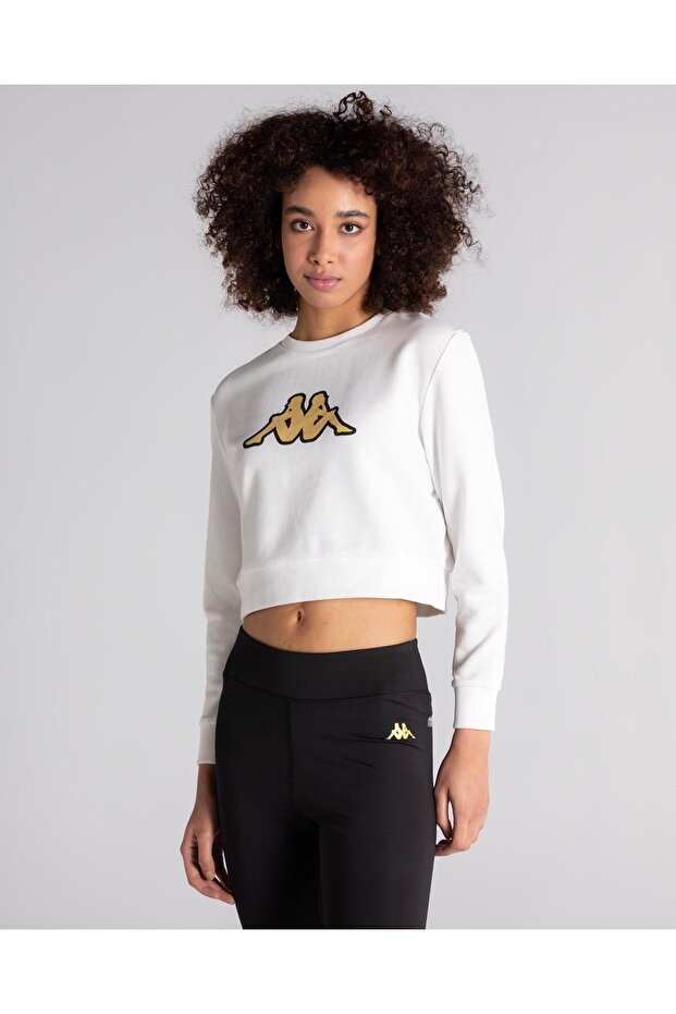 Logo Bautista Women's White Regular Sweatshirt