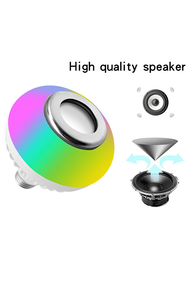 Smart Bulb with Integrated Speaker, Bluetooth and Multiple Light Effects + Remote - 5