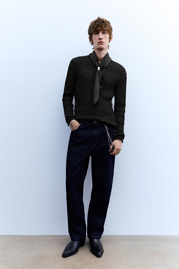 Ajurlu örgü kazak - 3