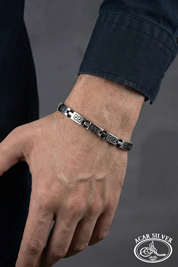 Gümüş Erkek Bileklik - 4