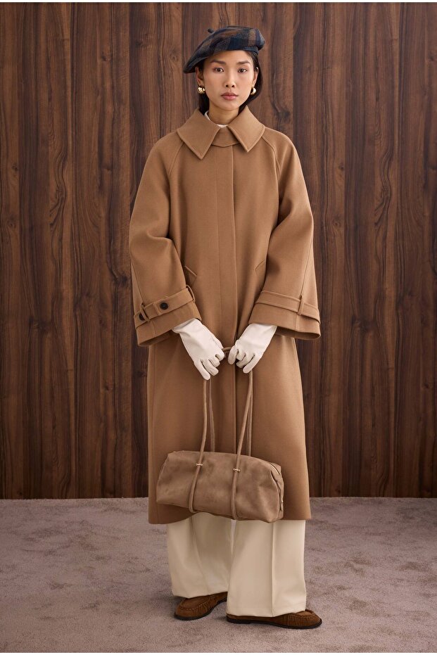 %100 Deri Uzun Eldiven Kemik - 5