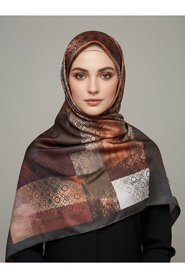 تريند الطباعة الرقمية التعادل صبغ مستطيلة منقوشة وشاح رويان نمط 4 ألوان 5 - 3