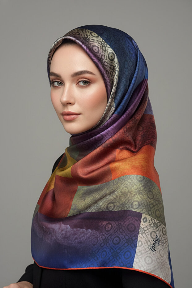 Trend Digital Printing Batik Rectangle Patterned Royan Scarf Pattern 4 Colors 2 - 1