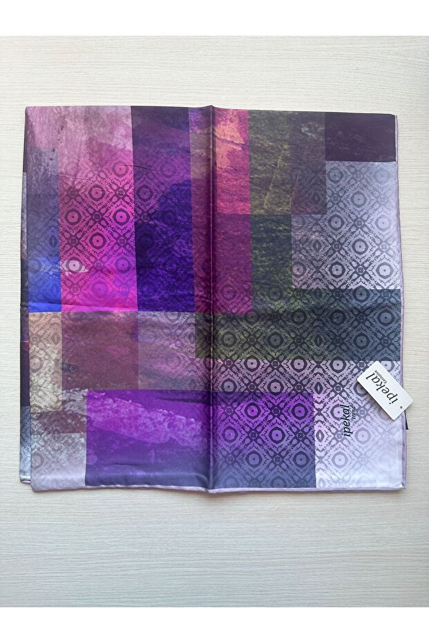 تريند الطباعة الرقمية التعادل صبغ مستطيل منقوشة وشاح رويان نمط 4 ألوان 1 - 7