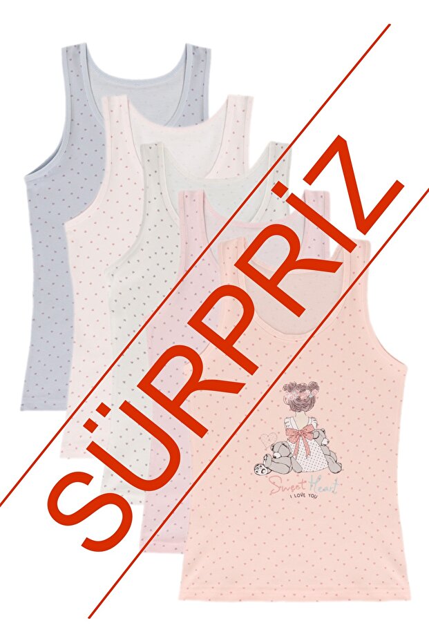 5-Pack of Thick Strap Girls' Tank Tops! !! Surprise Package!! !