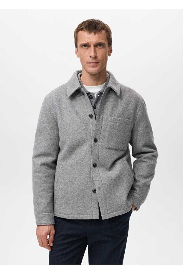 Kapitone kumaş ceket - 1