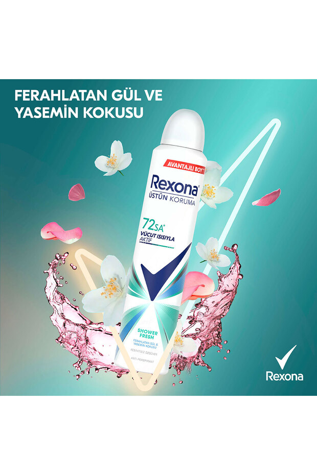 Kadın Sprey Deodorant Shower Fresh 200 ml x3 - 6