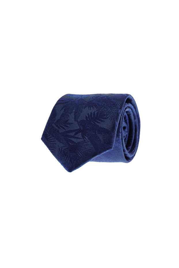 Patterned Silk Blend Tie - 1