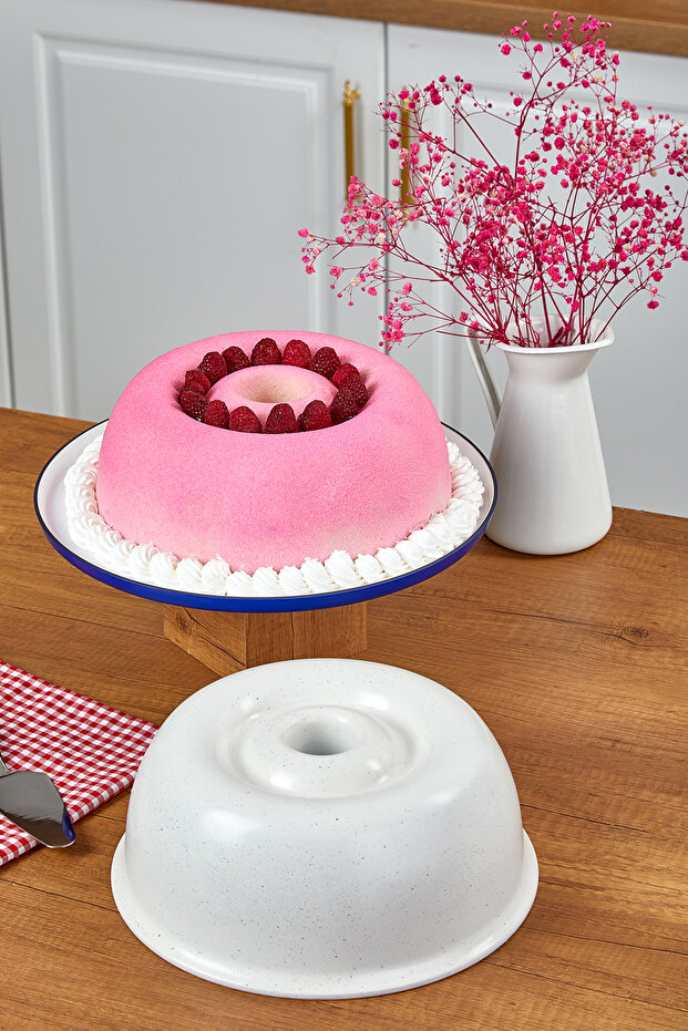 Döküm Drop Kek Kalıbı Krem - 4