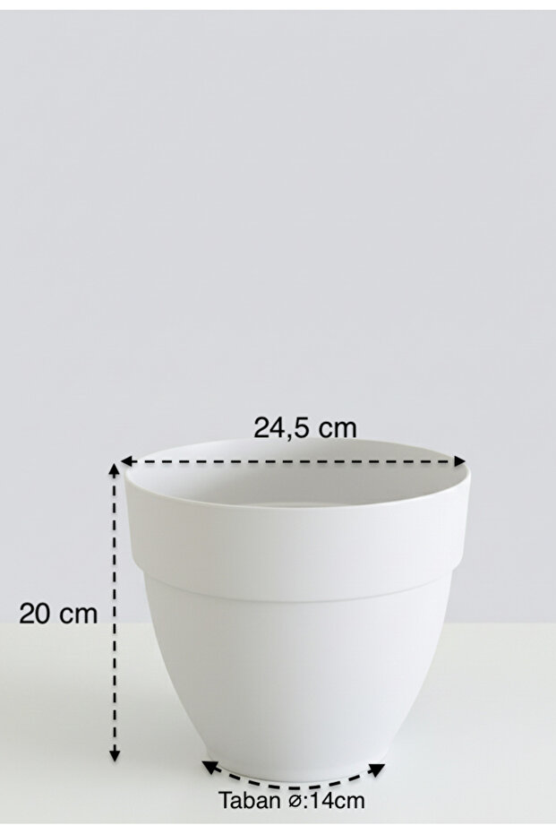 Renkli Saksı 25cm - 3