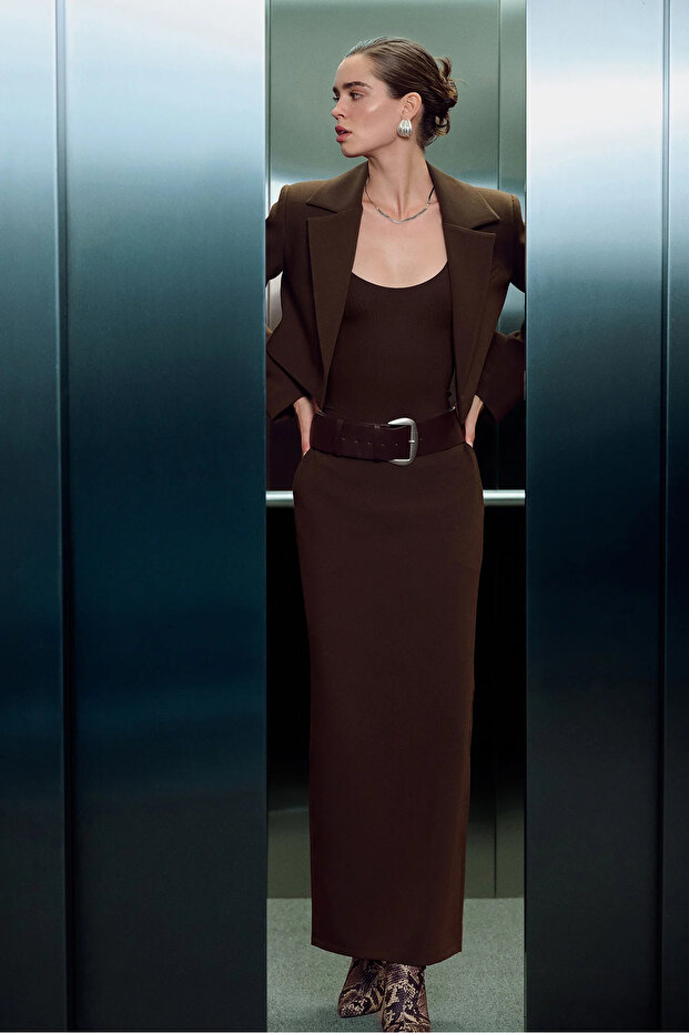 crop blazer ceket - 2