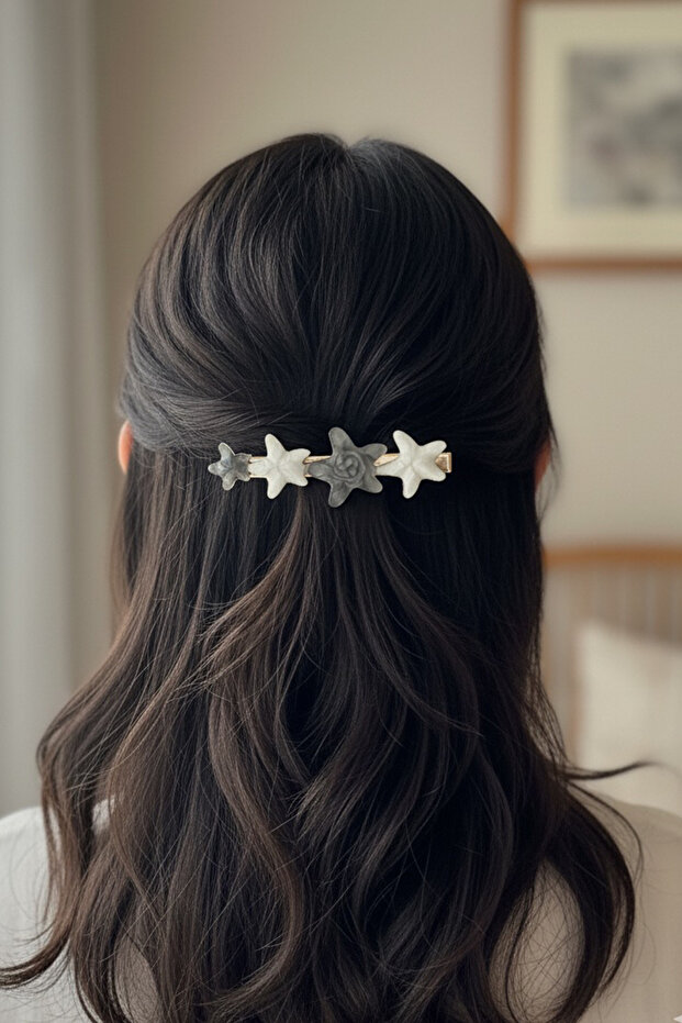 مجموعة مشابك متعددة من صدف البحر الأبيض (6 سم) - 5