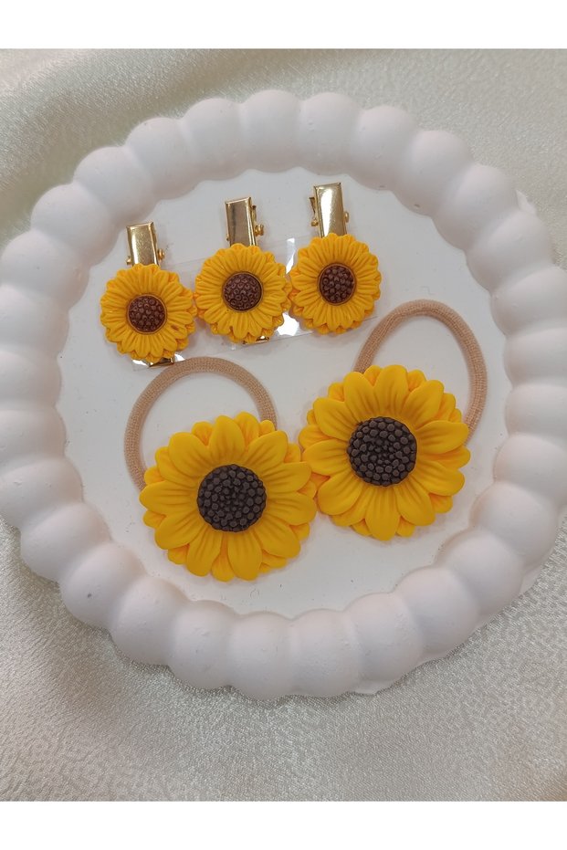 Baby Kids Sunflower Hair Clip