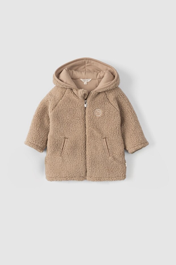 Wellsoft Hooded Baby Jacket Beige