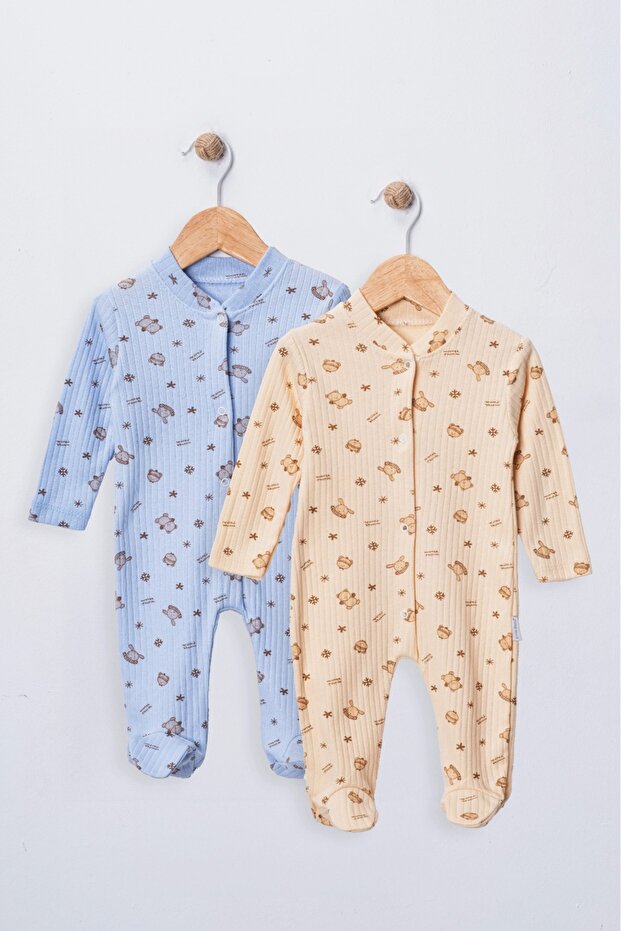 Baby Boy 2-Piece 100% Cotton Hospital Discharge Romper Set