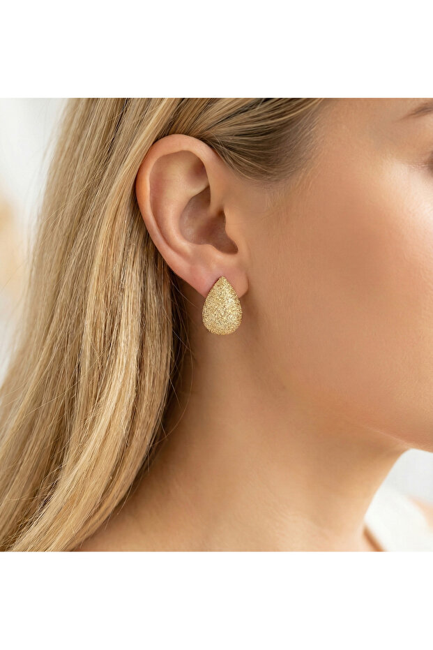 Desenli Damla Küpe - 1