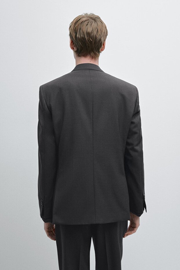 %100 yün klasik blazer - 3