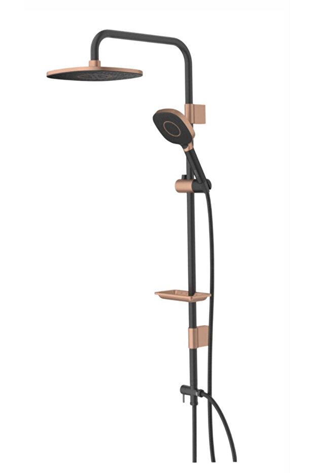 Bronz siyah robot duş seti