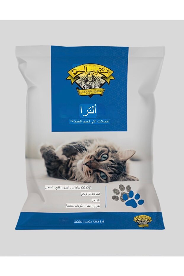 رمل فضلات بريميوم الترا للقطط من دكتور إلسيز 10 لتر
