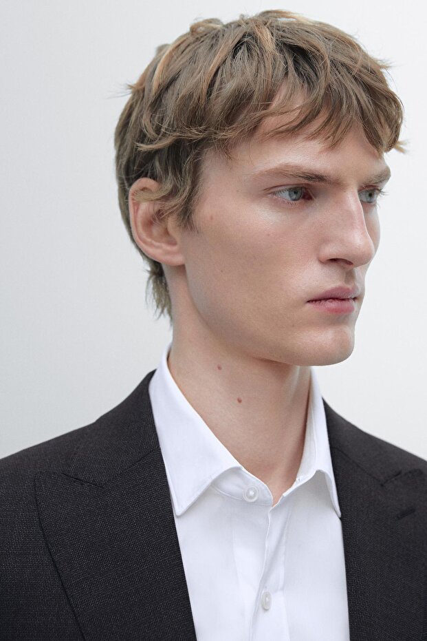 %100 yün klasik blazer - 4