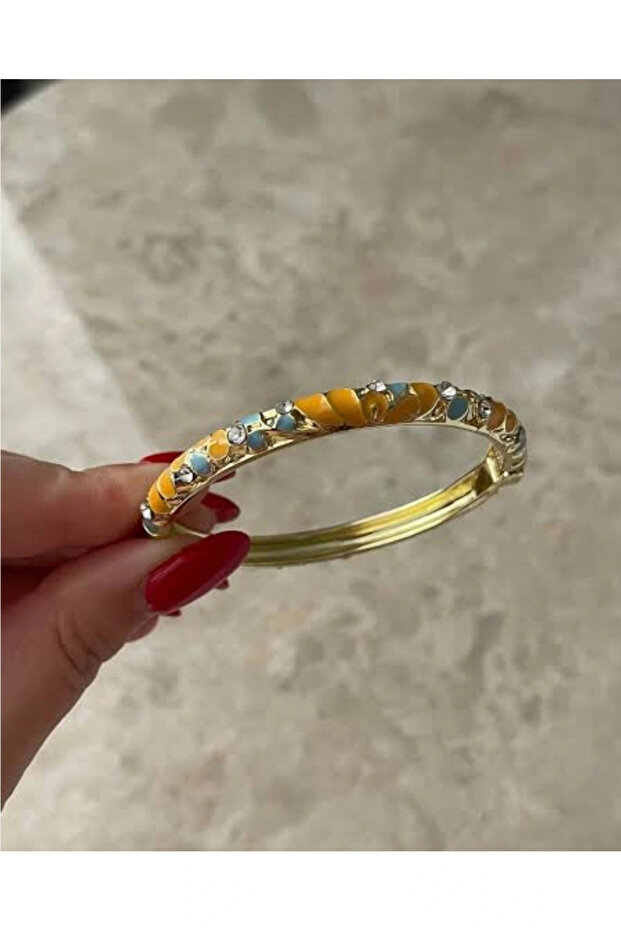 سوار مزين بحجر المينا - 1