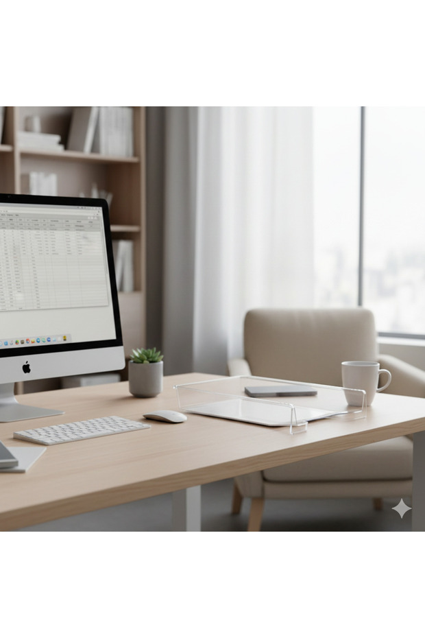 Plastik Evrak Rafı Tekli - 4