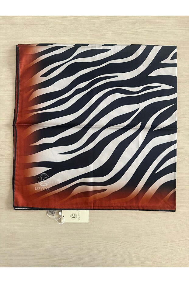 حمار وحشي منقوشة الطباعة الرقمية وشاح رايون - 7