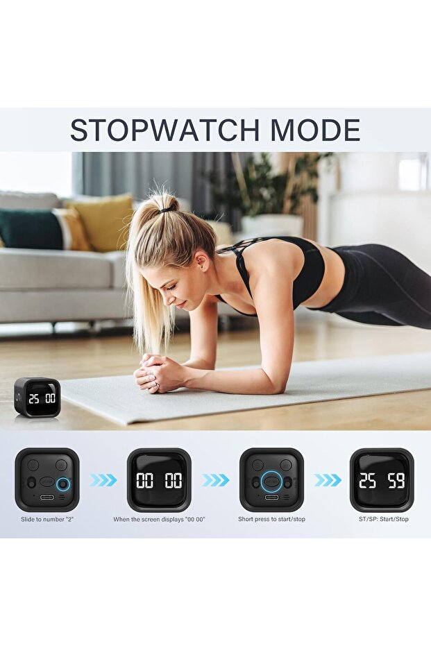 مؤقت بومودورو دوار، مؤقت قلاب لزيادة إنتاجية المكتب، ساعة توقيت العد التنازلي على شكل مكعب أدوات، للعمل والدراسة - 5