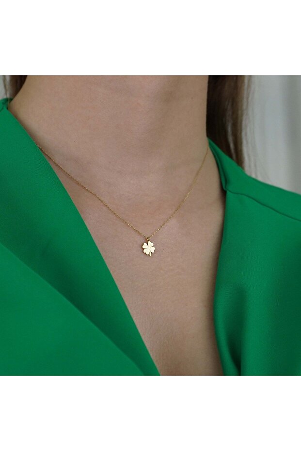 Mini Yonca Kolye - 4