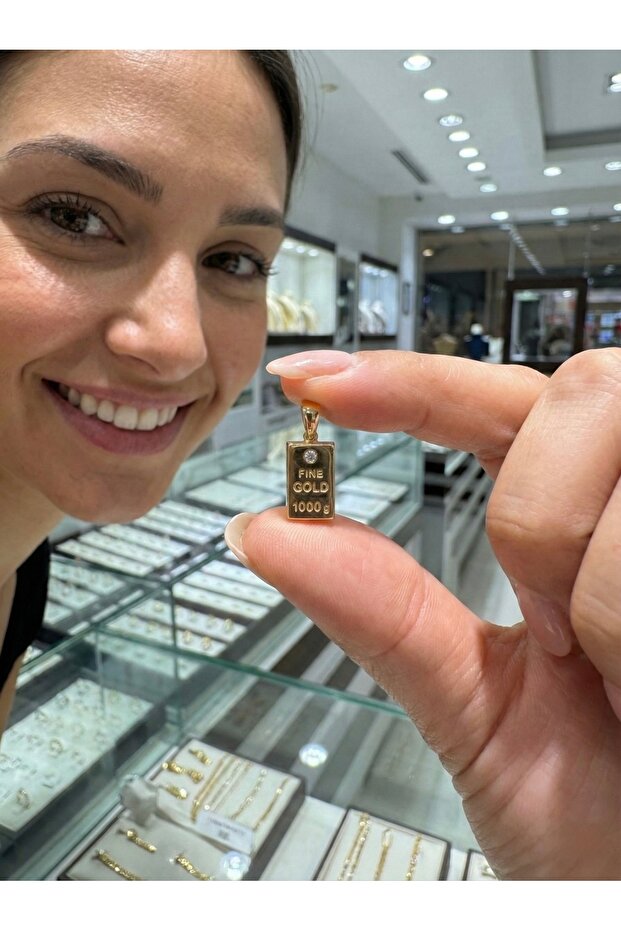 Külçe Altın Kolye Ucu - 2