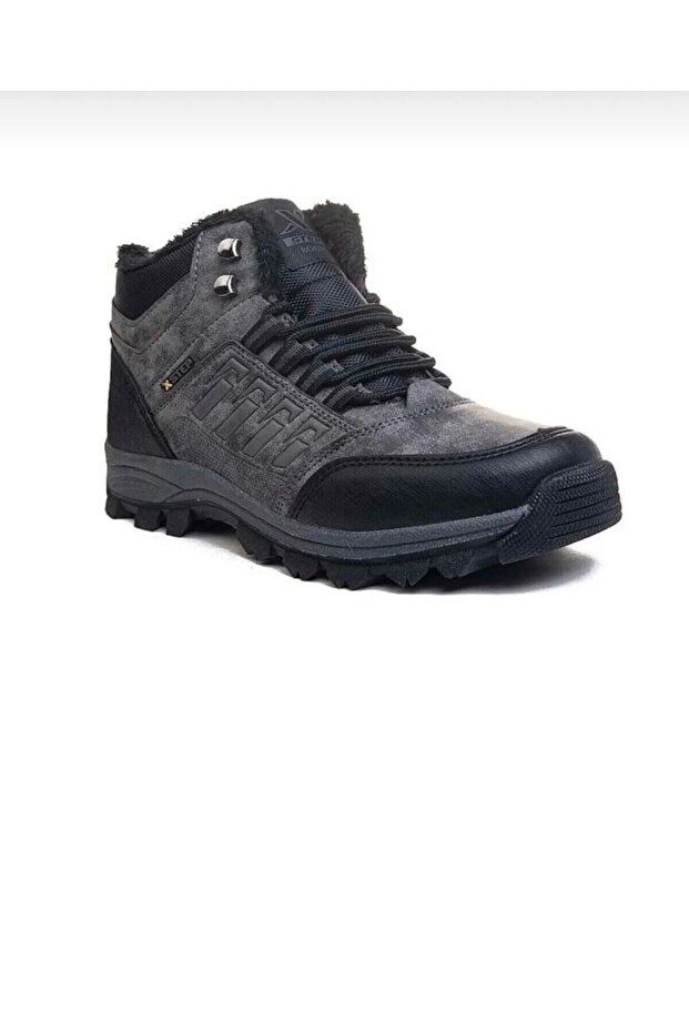 Men's Boots with Fleece Inside, Anti-Slip Thermo Sole, Winter Lace-Up Outdoor Trekking Boots