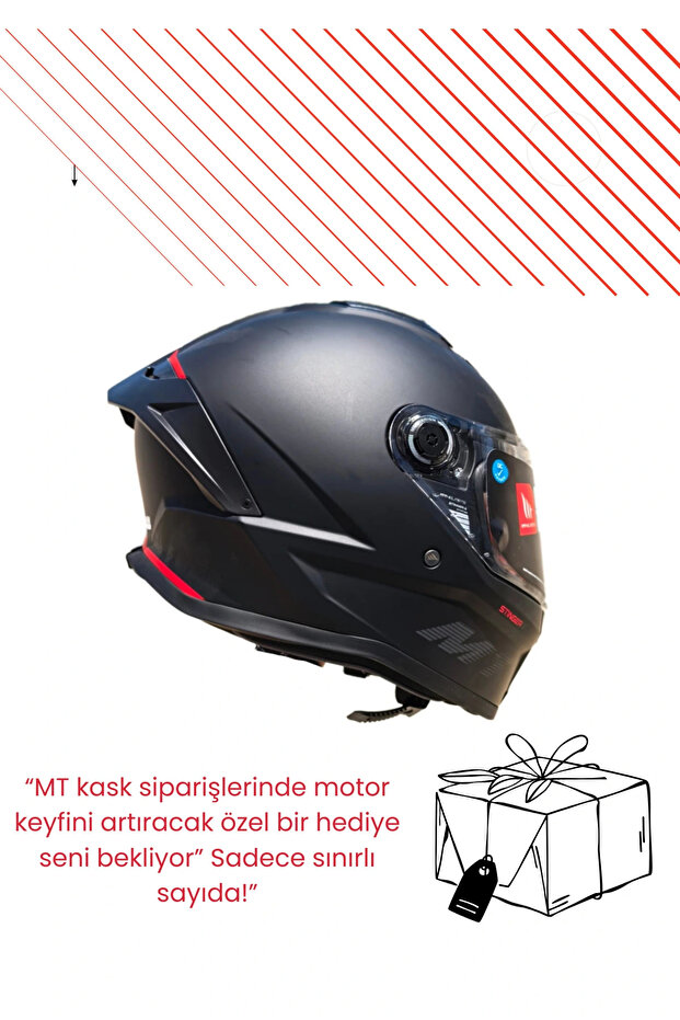 Helmets Stinger 2 Solid A1 Mat Siyah Kapalı Kask - 1