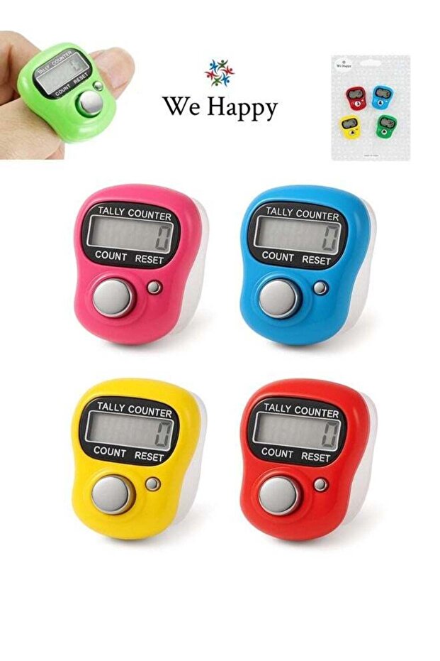 4 Pieces Digital Tasbih Tally Counter, Prayer Counting Tool