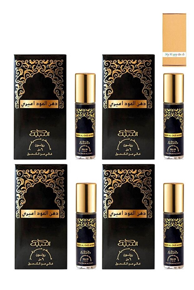Dahn Al Oud Amiri Alcohol Free Roll-On Oil Perfume 6ML (4 pcs)