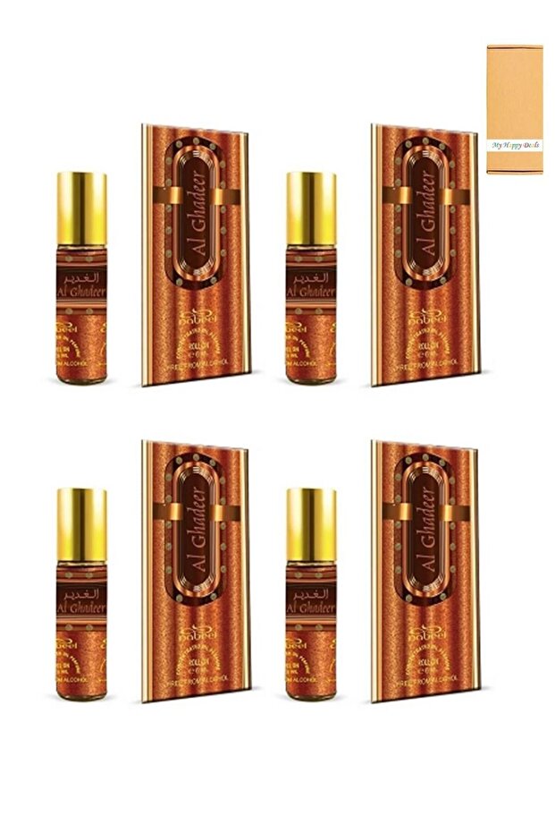 4 Pcs Al Ghadeer Alcohol Free Roll On Oil Perfume 6ML
