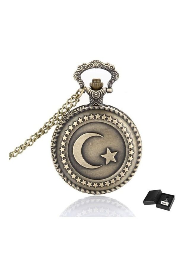 UAE Flag Design Analog Pocket Watch